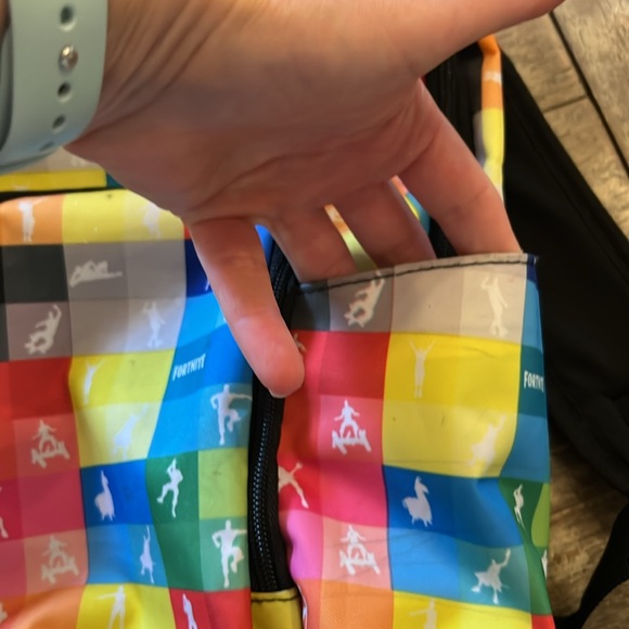 Fortnite school bag back pack great condition but a few tiny pen spots pictured - Picture 5 of 11